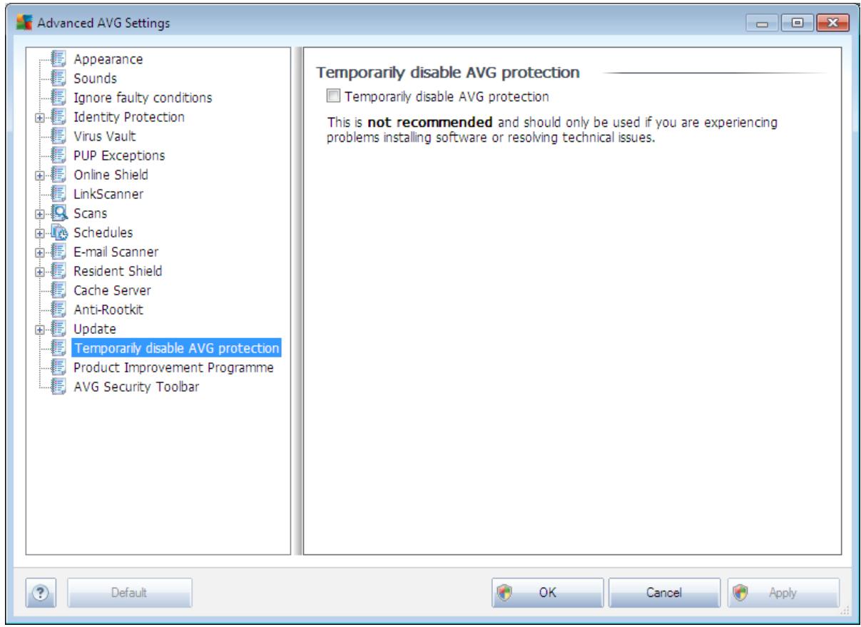 GRISOFT ANTI-VIRUS 2011 - Temporarily disable AVG protection - 1