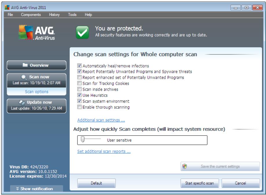 GRISOFT ANTI-VIRUS 2011 - Scan configuration editing - 1