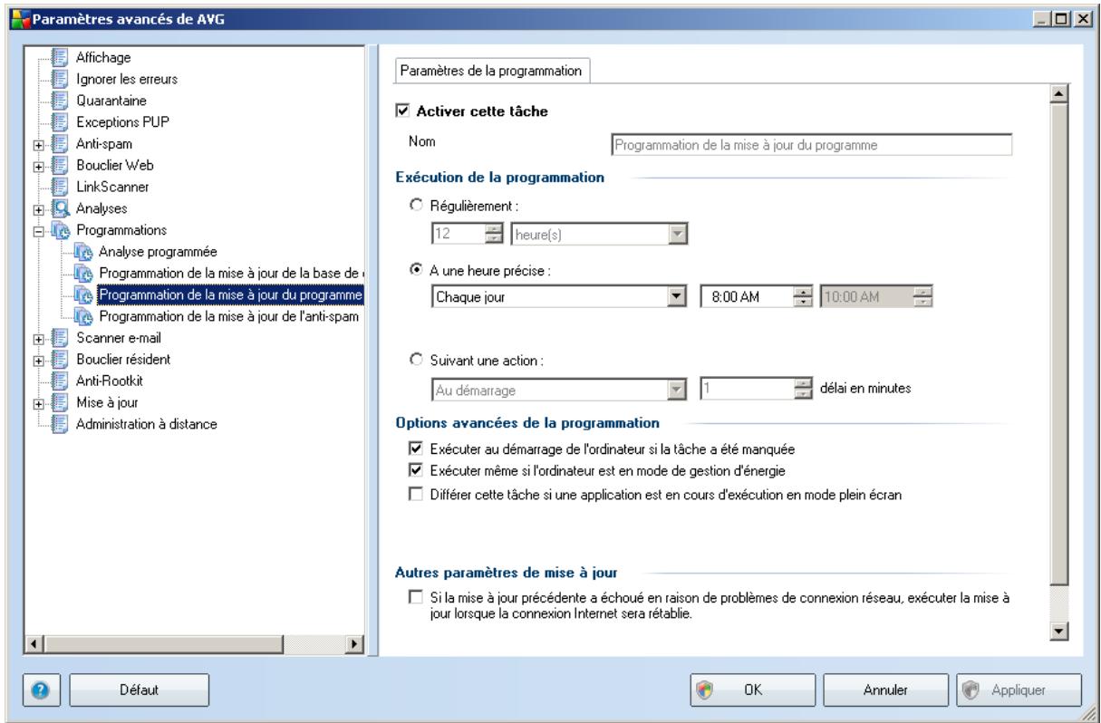GRISOFT AVG 8.5 FILE SERVER - Programmation de la mise à jour du programme - 1