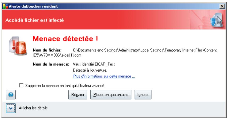 GRISOFT AVG 8.5 FILE SERVER - Détection du bouclier résident - 1