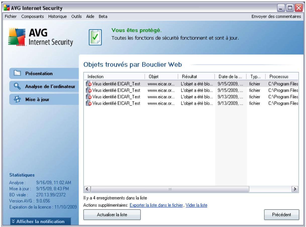GRISOFT AVG 9 ANTI-VIRUS - Détection bouclier web - 2