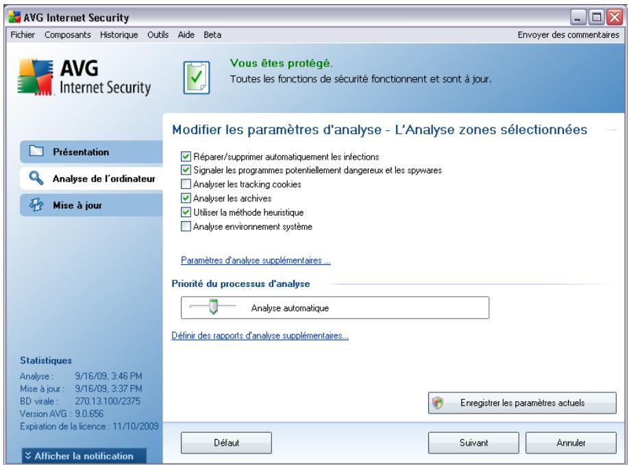 GRISOFT AVG 9 ANTI-VIRUS - Modification de la configuration de l'analyse - 1