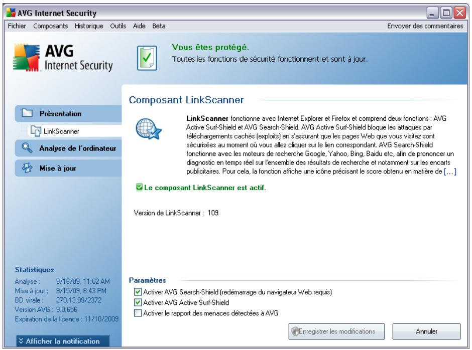 GRISOFT AVG 9 ANTI-VIRUS - Interface de linkscanner - 1