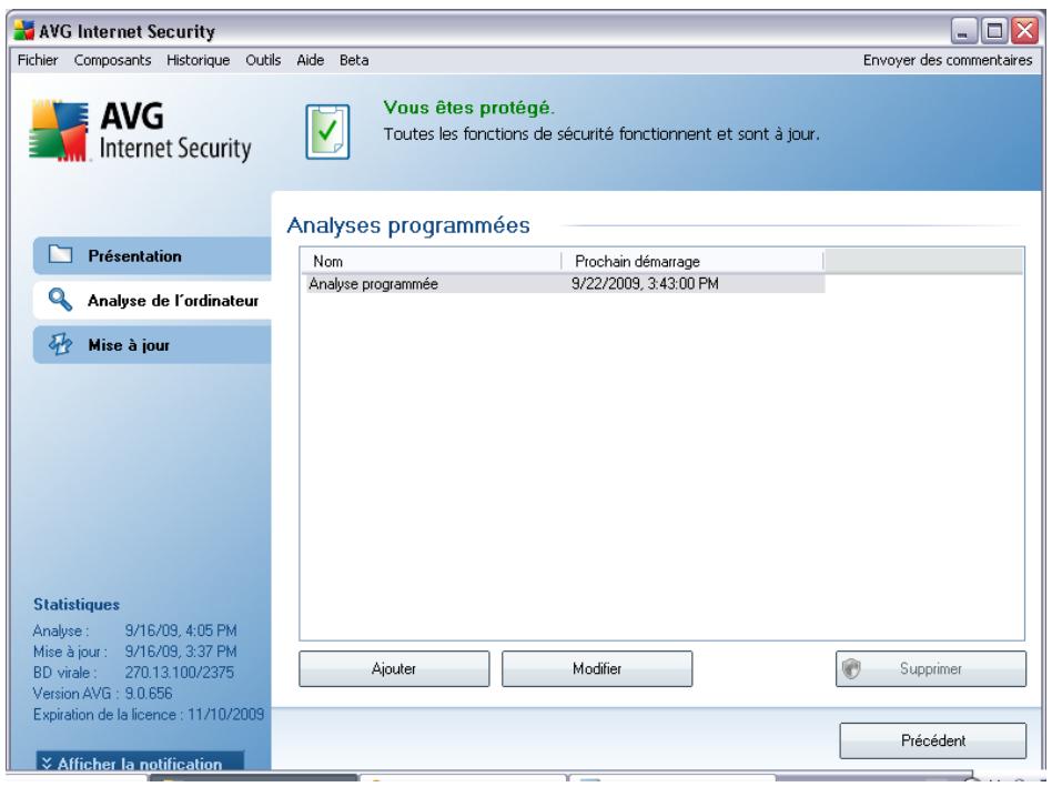 GRISOFT AVG 9 ANTI-VIRUS - Programmation de l'analyse - 2