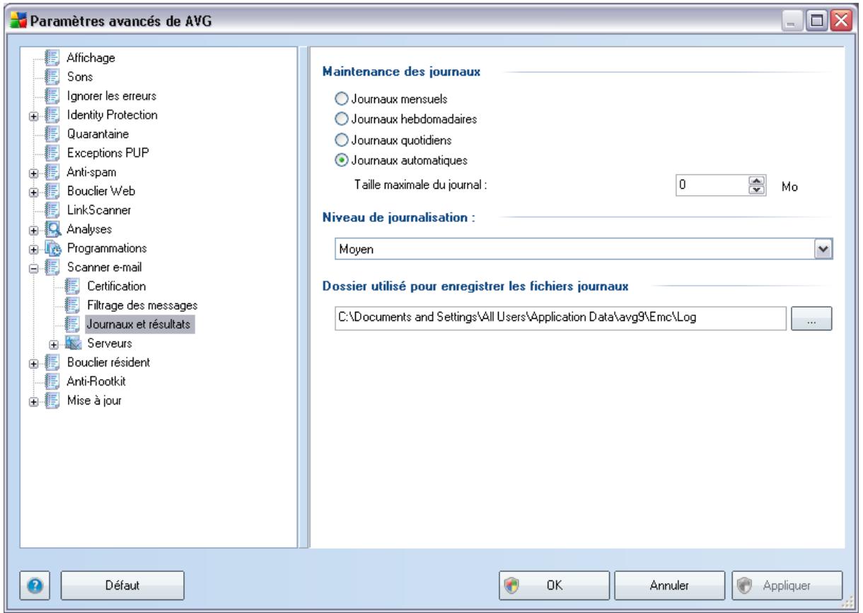 GRISOFT AVG 9 ANTI-VIRUS - Journaux et résultats - 1