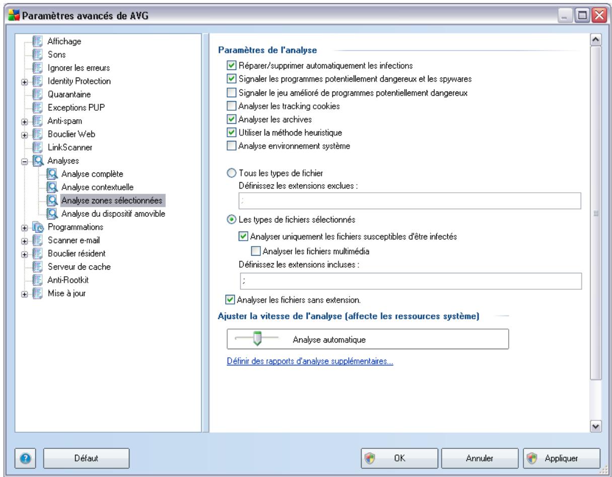 GRISOFT AVG 9 ANTI-VIRUS PLUS PARE-FEU - Analyse zones sélectionnées - 1