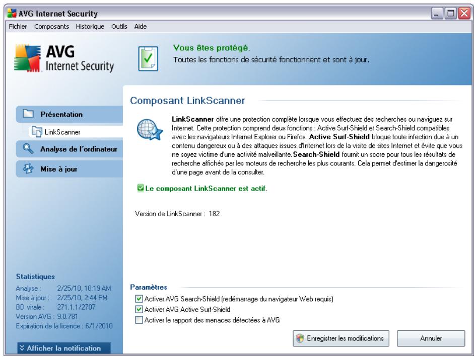 GRISOFT AVG 9 ANTI-VIRUS PLUS PARE-FEU - Interface de LinkScanner - 1