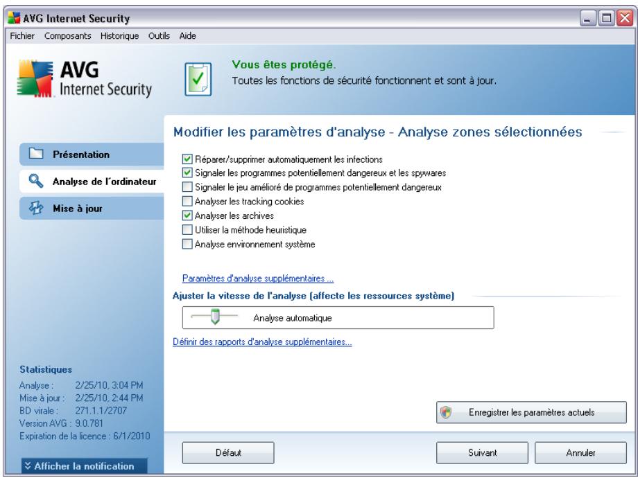 GRISOFT AVG 9 ANTI-VIRUS PLUS PARE-FEU - Modification de la configuration de l'analyse - 1