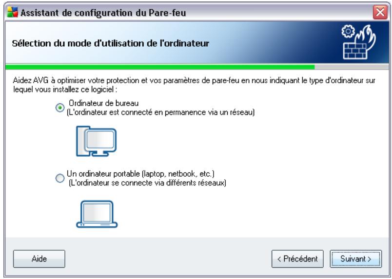 GRISOFT AVG 9 ANTI-VIRUS PLUS PARE-FEU - Sélection du mode d'utilisation de l'ordinateur - 1
