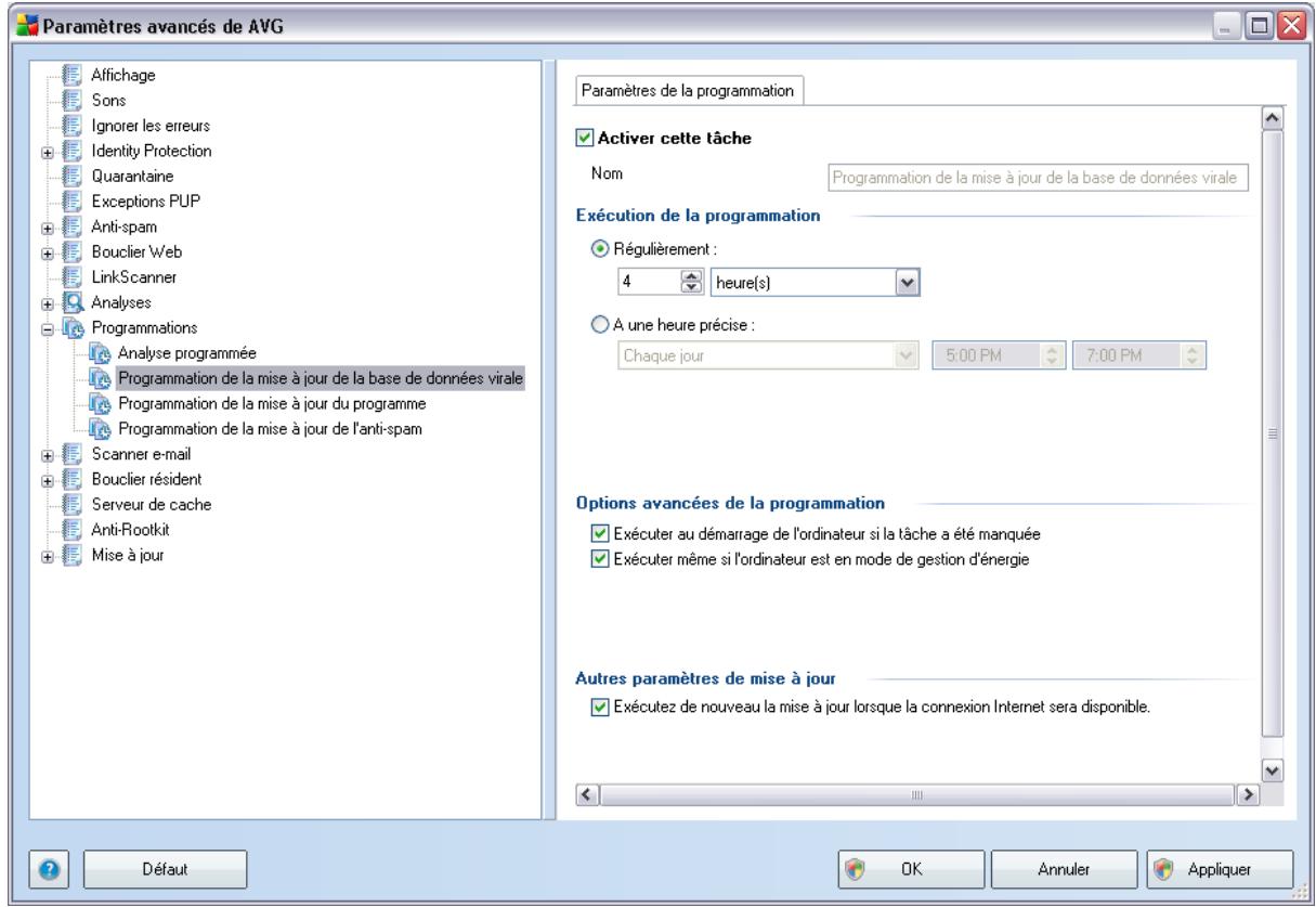 GRISOFT AVG 9 ANTI-VIRUS PLUS PARE-FEU - Programmation de la mise à jour de la base de données virale - 1