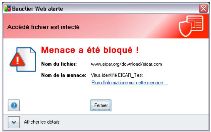 GRISOFT AVG 9 ANTI-VIRUS PLUS PARE-FEU - Test EICAR - 1