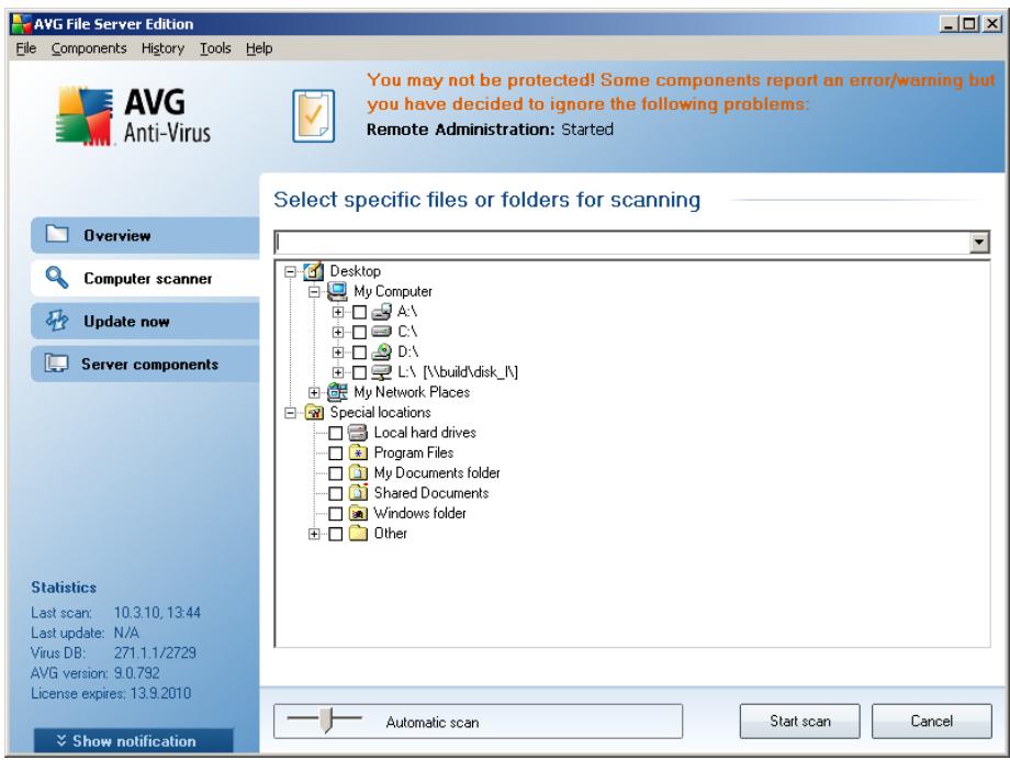 GRISOFT AVG 9.0 FILE SERVER - Scan launch - 1