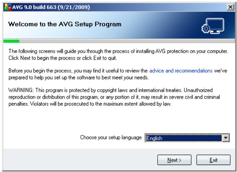 GRISOFT AVG 9.0 FILE SERVER - Installation Launch - 1