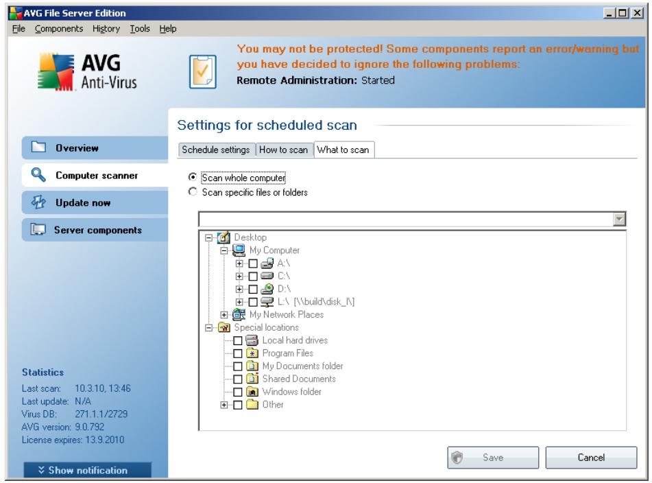 GRISOFT AVG 9.0 FILE SERVER - What to Scan - 1