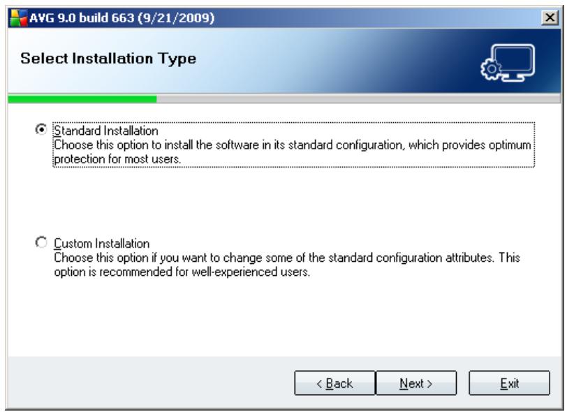 GRISOFT AVG 9.0 FILE SERVER - Select Installation Type - 1