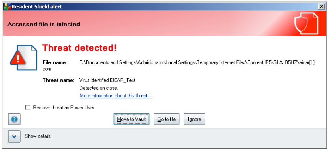 GRISOFT AVG 9.0 FILE SERVER - Eicar Test - 1