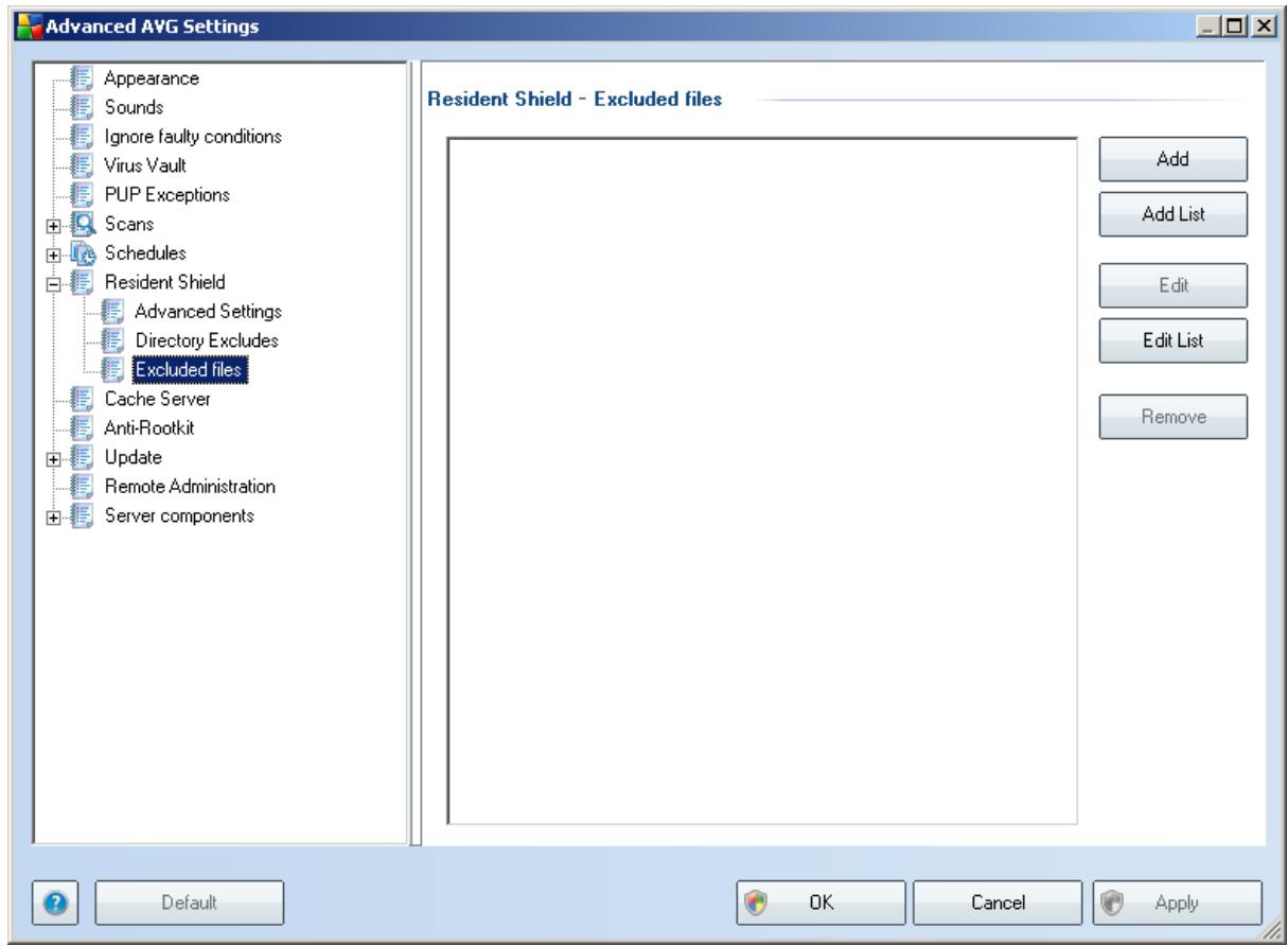 GRISOFT AVG 9.0 FILE SERVER - Excluded Files - 1