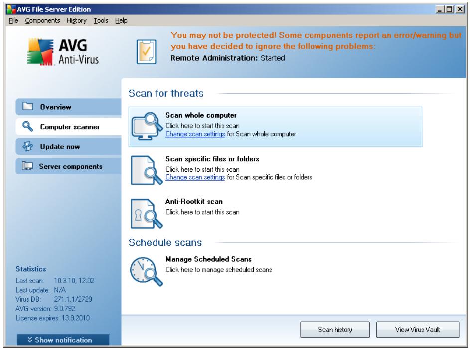 GRISOFT AVG 9.0 FILE SERVER - Scan Scheduling - 1