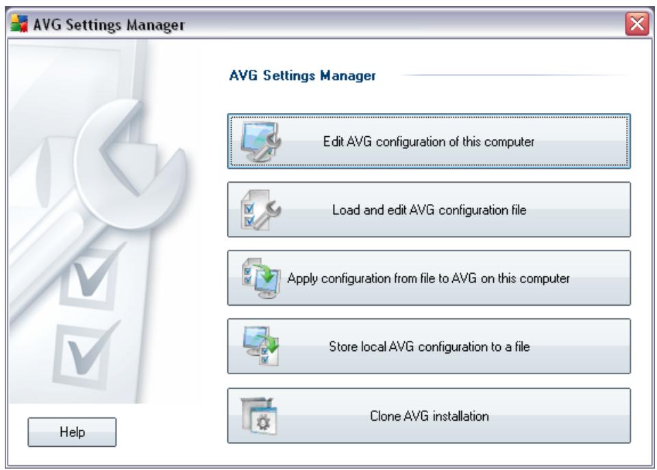 GRISOFT AVG 9.0 FILE SERVER - All Programs/AVG 9.0/AVG Settings Manager - 1