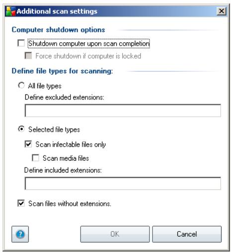 GRISOFT AVG 9.0 FILE SERVER - Scan configuration editing - 2