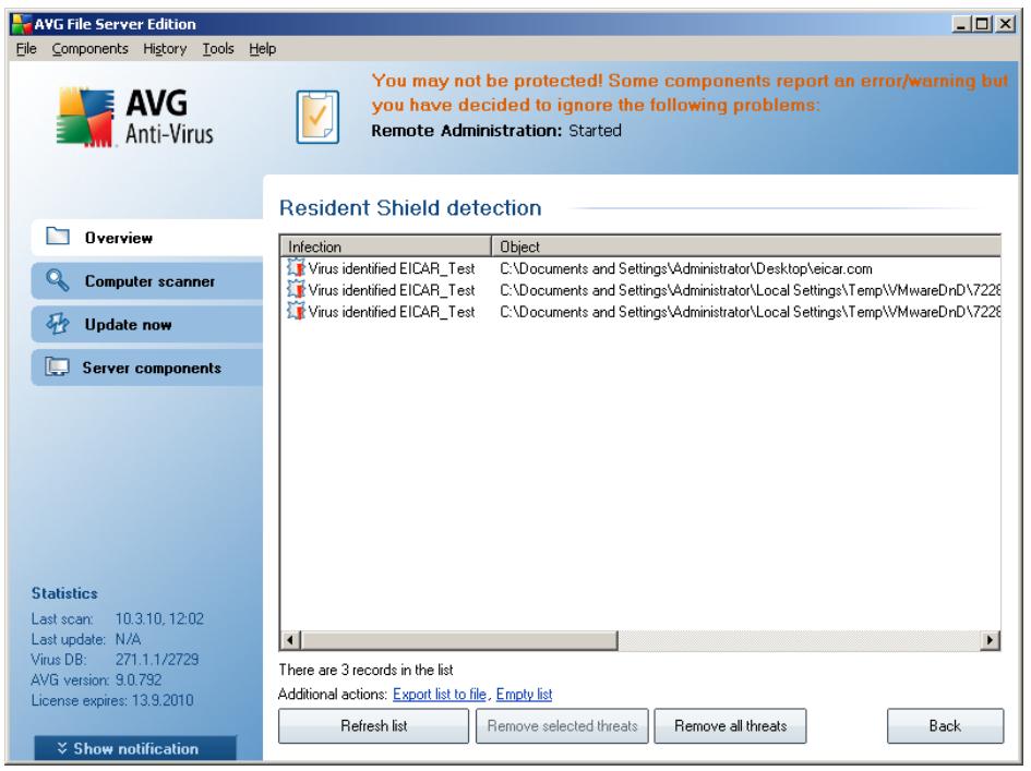 GRISOFT AVG 9.0 FILE SERVER - Resident Shield Detection - 2