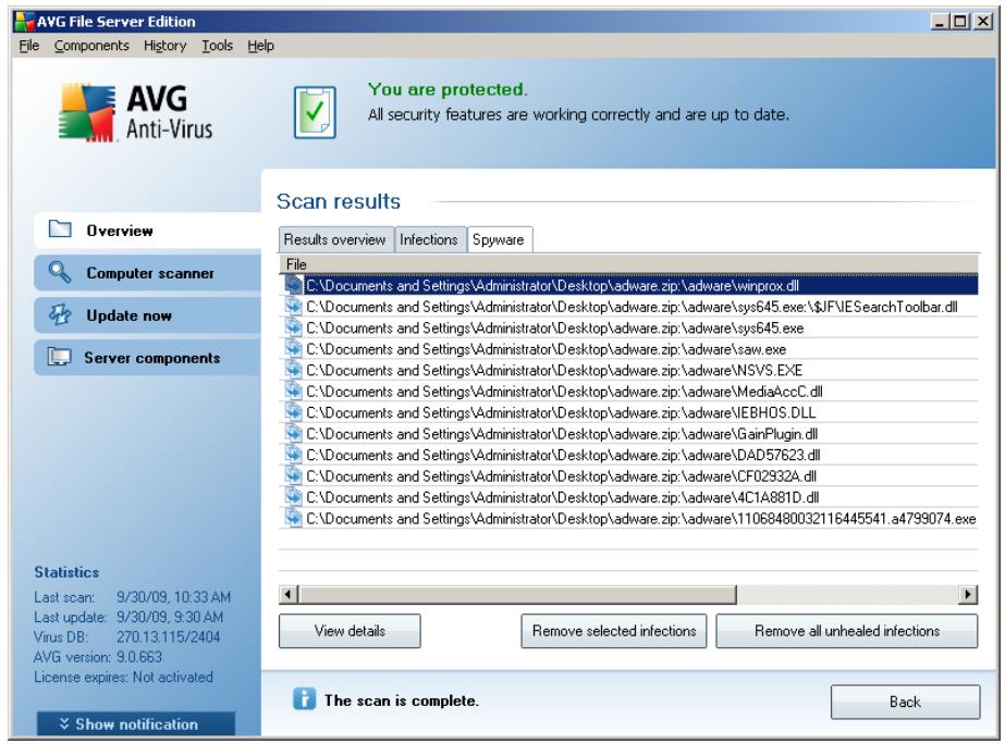 GRISOFT AVG 9.0 FILE SERVER - Spyware Tab - 1