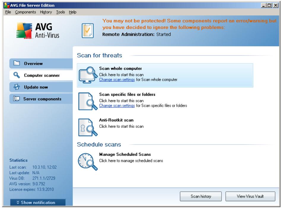 GRISOFT AVG 9.0 FILE SERVER - Scanning Interface - 1
