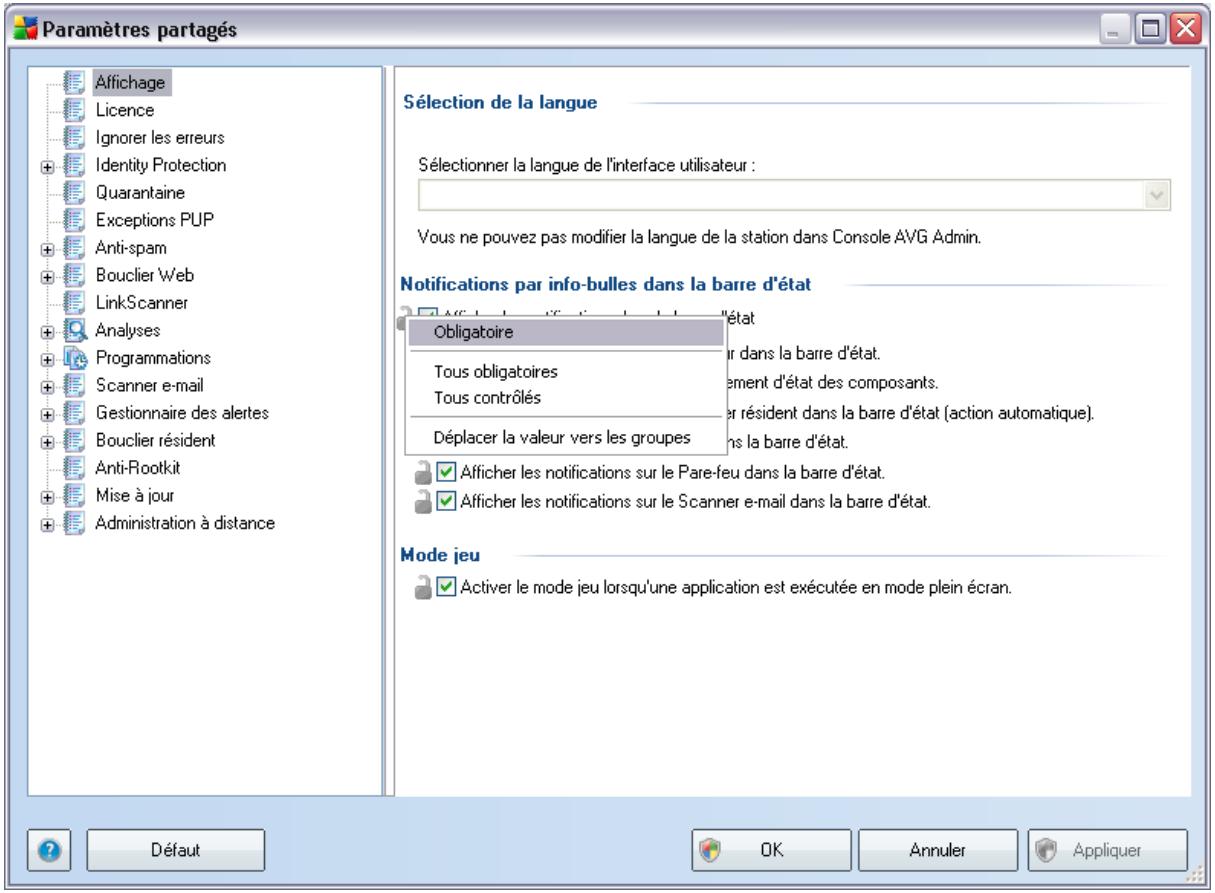 GRISOFT AVG 9.0 INTERNET SECURITY EDITION ENTREPRISE - Paramètres partagés pour les stations/groupes - 1