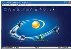 File Edit View Music Tools Help Microsoft Advanced Audio Service Connected: 192.168.51.1