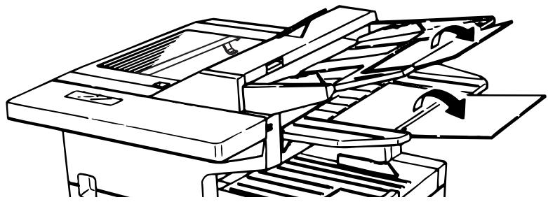 MURATEC F-160 - Adjusting the machine for larger documents - 1