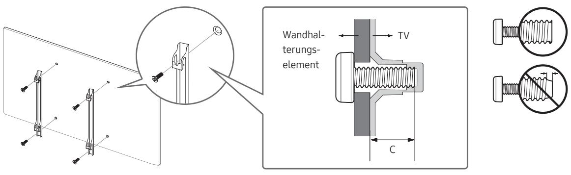 SAMSUNG QE55Q9F - Montieren des Geräts an der Wand - 2