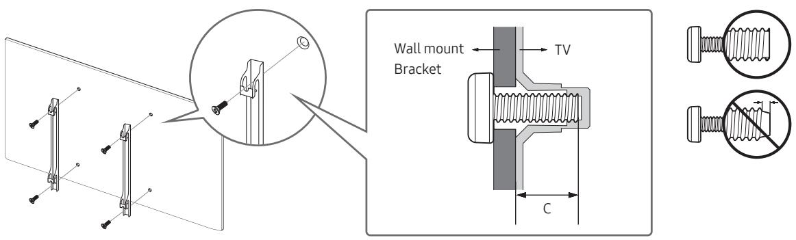 SAMSUNG QE55Q9F - Mounting the TV on a wall - 2