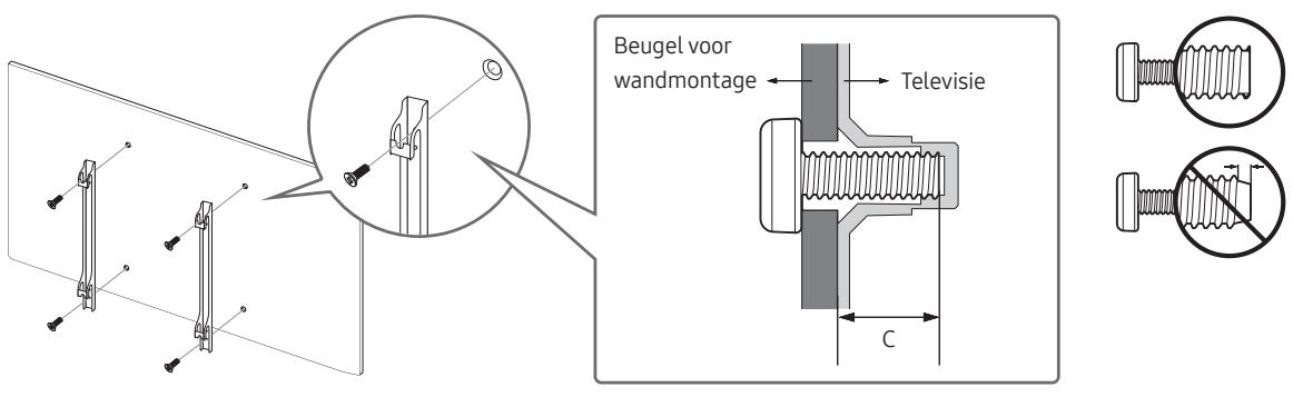 SAMSUNG QE55Q9F - De televisie aan de wand monteren - 2