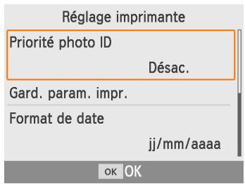 CANON SELPHY 1300 - Réglage de l'imprimante - 2