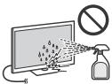 SONY KDL32WD750 - Schermoppervlak/kast van het televisietoestel behandelen en reinigen - 1