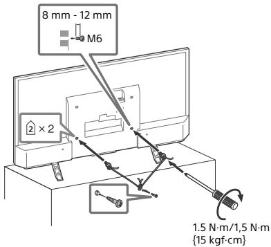SONY KDL32WD750 - Bescherming tegen kantelen - 1