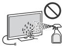SONY KDL32WD750 - Pflegen und Reinigen der Bildschirmoberfläche bzw. des Gehäuses des Fernsehgeräts - 1
