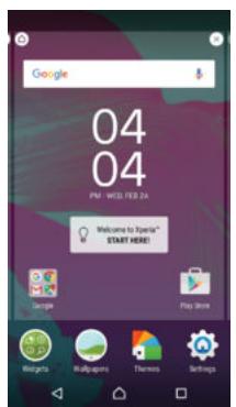 SONY F3311 - Home screen panes - 1