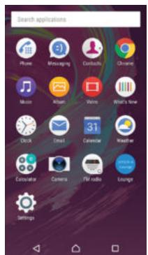 SONY F3311 - Application screen - 1