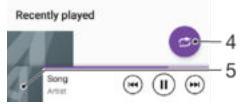 SONY F3311 - Music home screen - 2