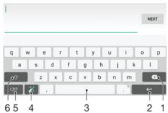 SONY F3311 - On-screen keyboard - 1
