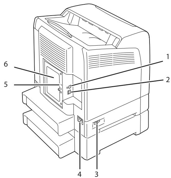 EPSON ACULASER C2900N - Rear View - 1