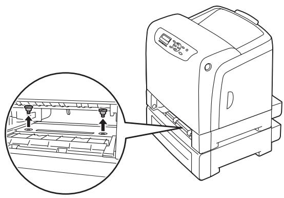EPSON ACULASER C2900N - Removing the Optional 250-Sheet Paper Cassette Unit - 4