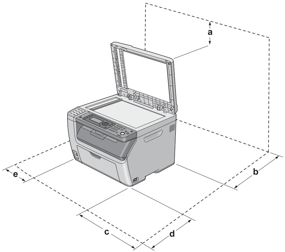 EPSON ACULASER CX17 - Plaats voor de printer bepalen - 1