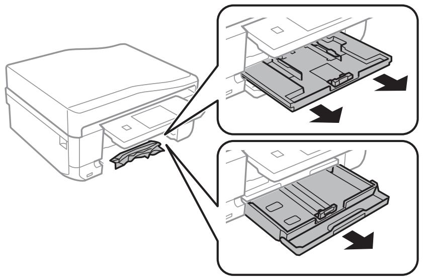 EPSON XP 760 - Removing Jammed Paper from the Paper Cassette - 1