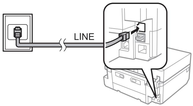 EPSON XP 760 - Connecting to a Standard Phone Line (PSTN) or PBX - 1