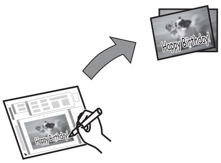 EPSON XP 760 - Printing Photos from a Memory Card with Handwritten Notes - 1