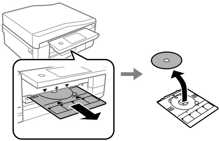 EPSON XP 760 - Removing a CD/DVD - 1