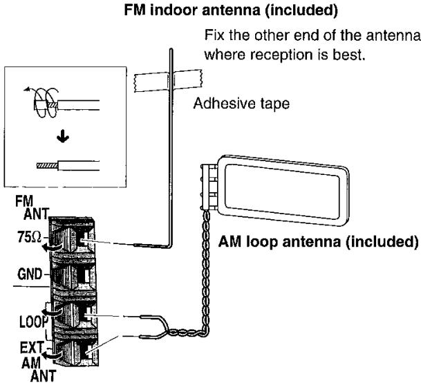PANASONIC SA HE 70 - CD, Tape deck and antennas - 1