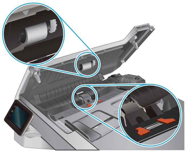 HP LASERJET PRO MFP M277DW - Clean the pickup rollers and separation pad in the document feeder - 2